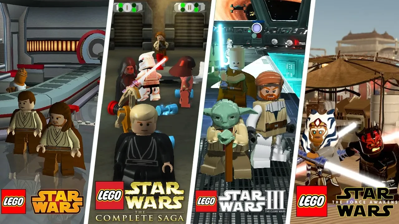 LEGO Star Wars: The Complete Saga All Cutscenes (Game Movie) 1080p HD. 