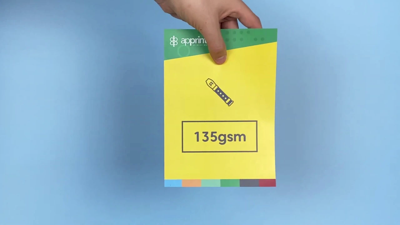 135 GSM paper weight video
