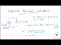Capacitive reactance calculation