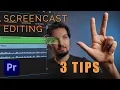 3 TIPS for editing SCREEN RECORDINGS in Premiere Pro - how to make interesting screencasts