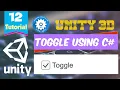 Toggle Button In Unity Use toggle button with Code Game Development Tutorial 12