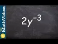 Learn how to simplify by rewriting an exponent with a positive power