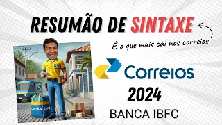 Análise Sintática - Resumão de Português para o concurso dos Correios 2024