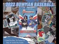 2022 Bowman Baseball Checklist and Hobby Box Opening