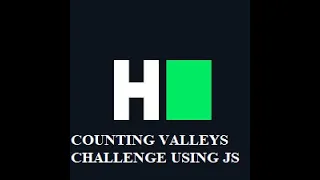 HackerRank Counting Valleys challenge using JS