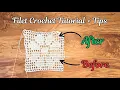 Filet Crochet Quick Tutorial Secret Tip for Clear Designs Beginner Friendly