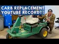 John Deere RX75 Carburetor Replacement - FASTEST ON YOUTUBE