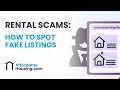 Rental Scams How to Spot Fake Listings