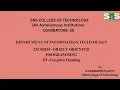 DT based Exception Handling Object Oriented Programming SNS Institutions
