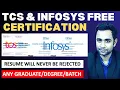 TCS Infosys Free Certification Infosys Java Certification Resume will get selected everywhere