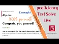 Solve Math Proficiency Test Photomath Earn Money online Work from home