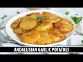 The Famous GARLIC POTATOES from Malaga Spain Papas con Adobillo