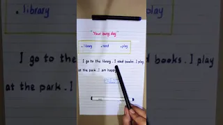 براجراف Your Busy Day الوحدة الثالثة الصف الثالث الإبتدائي بابسط طريقة 