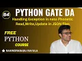 PYTHON Handling Exception in nato Phonetic Read Write Update in JSON files RBR