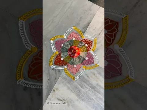 A bloom of calm and creativity 🌸🌿 #ecofriendly #biodegradable #rangoli #sustainableliving