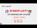 RHINOPLASTY CPT RESPIRATORY SYSTEM CPT TOPICS MEDICAL CODING AND BILLING medicalcodercertified