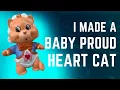 Making BABY PROUD HEART CAT Care Bear Cousin Custom Toy Figure Vintage 1980s Kenner Poseable Style