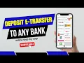 How to Deposit e-Transfer to Any Bank