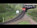 Download Lagu [RZD] 2TE116-1736 with a freight train, Valday
