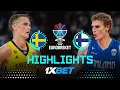 Sweden 🇸🇪 vs Finland 🇫🇮 | 1XBET Highlights | FIBA EuroBasket 2025