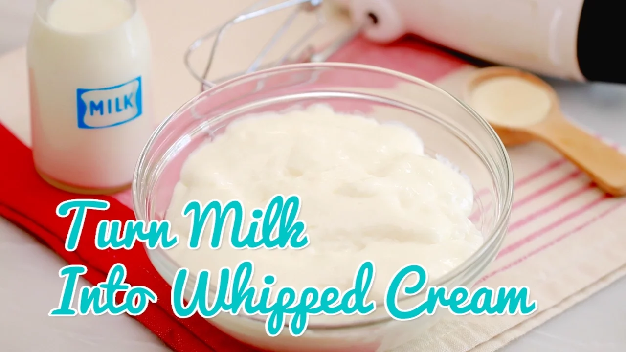How to Turn Milk Into "Whipped Cream" - Gemma