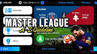 How to Play MASTER LEAGUE - Full Guideline