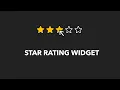 Star Rating Widget Javascript Machine Coding Question