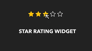 Star Rating Widget Javascript Machine Coding Question