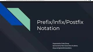Postfix - Pt 1 Converting Infix to Prefix and Postfix ACSL Topic