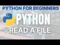 Reading Text Files in Python Python for Beginners