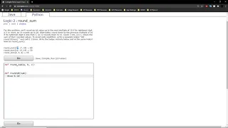 Logic-2 round - sum Python Tutorial Codingbat com