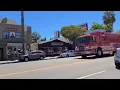 LAFD US R 88 and Medic 88 Brush Fire call