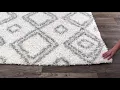 nuLOOM Bobo Shag Collection Trellis Shags Contemporary Machine Made Area Rug 8 x 10 Brown