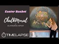 Easter Basket Chalk Mural - TIMELAPSE