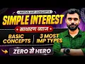Simple Interest Basic Concepts 3 IMP Types by Aditya Ranjan Sir Maths rankersgurukullive
