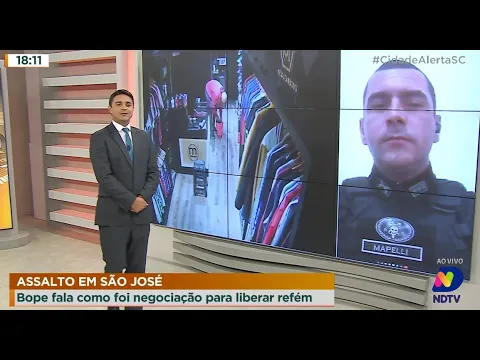 Assalto em São José: Bope fala como foi negociação para liberar refém