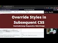 Override Styles in Subsequent CSS Basic CSS freeCodeCamp tutorial