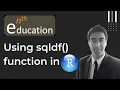 Using sqldf in R SQLite R Studio