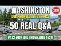 Washington DMV Traffic Laws Practice Test 2026 50 Must-Know Permit Test Questions
