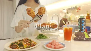 못나가는 집순이의 격리생활🏠 KFC치킨 만들기🍗  5가지 초간단 홈카페 메뉴