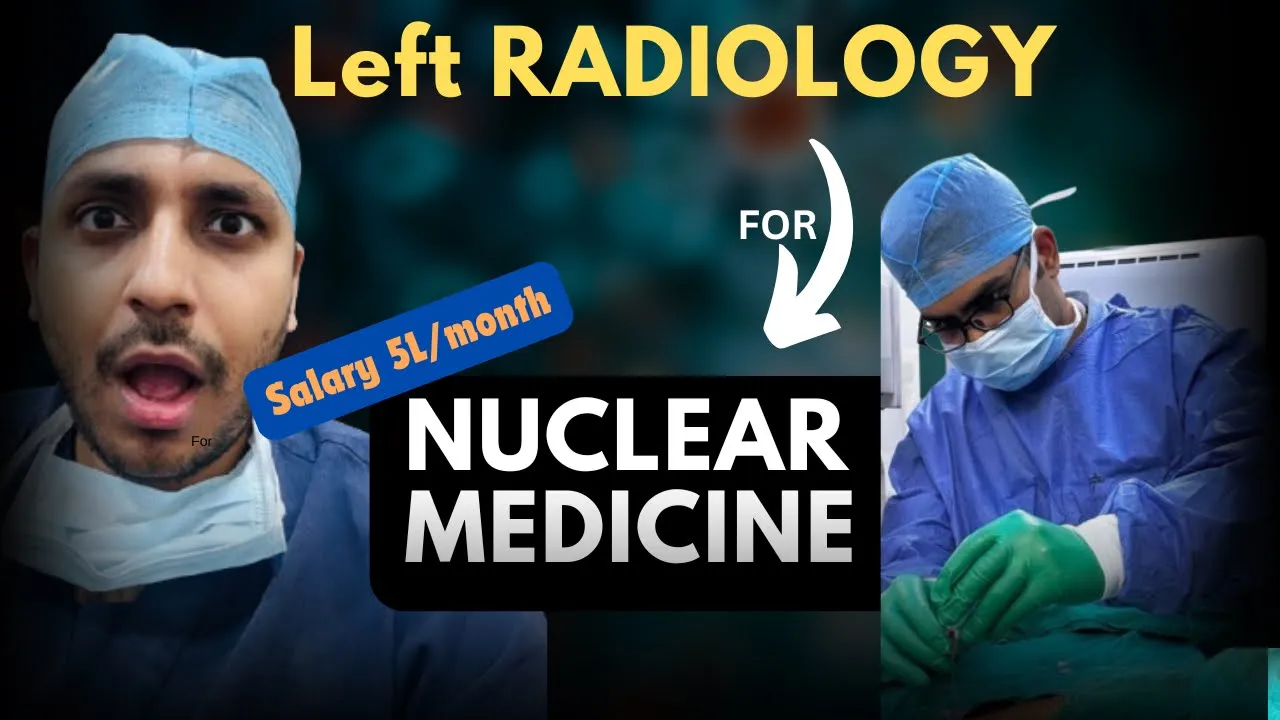 Nuclear medicine is the new Radiology - Minimum 4L/ month!