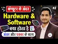 Computer Hardware and Software in Hindi - With Types and Difference What is Hardware and Software