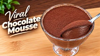 Viral Chocolate Mousse Recipe | Super Easy & Creamy Chocolate Mousse