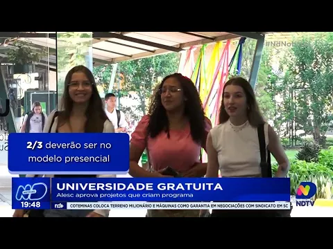 Universidade Gratuita: Alesc aprova projetos que criam programa