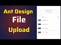 Ant Design File Upload Drag and Drop File Upload Validate file before upload React Js Tutorial