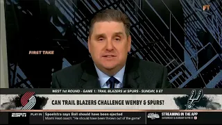 FIRST TAKE | Deni Avdija will bring an end to Wemby's colorful season - Windy on Blazers vs Spurs