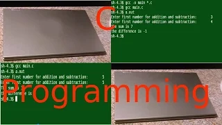 C Programming Tutorial How to Obtain User Input Add And Subtract