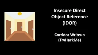 Insecure Direct Object Reference Corridor writeup TryHackMe