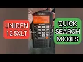 UNIDEN 125 SCANNER - SEARCH MODES TIP MORE