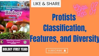 Protists - Classification Features and Diversity F Sc 1st Year Biology Federal Board